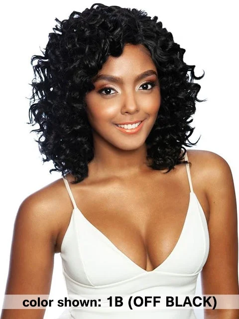 Braided wigs with a 180 - density for a full and thick appearanceMane Concept Nature Bundles RIPPLE WAVE Weave With Closure 8 6pc NBW802