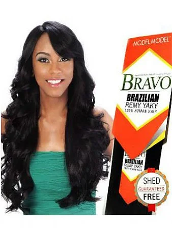 Bob - length braided wigs for a short and sassy lookModel Model Brazilian Remy Yaky Weave - BRAVO