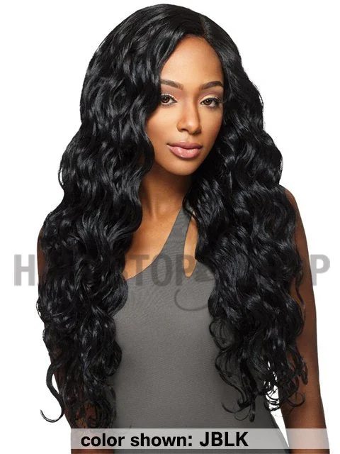 Child - friendly braided wigs with a soft and gentle feelOutre Premium Purple Pack Brazilian VIRGIN BODY Weave 4pc