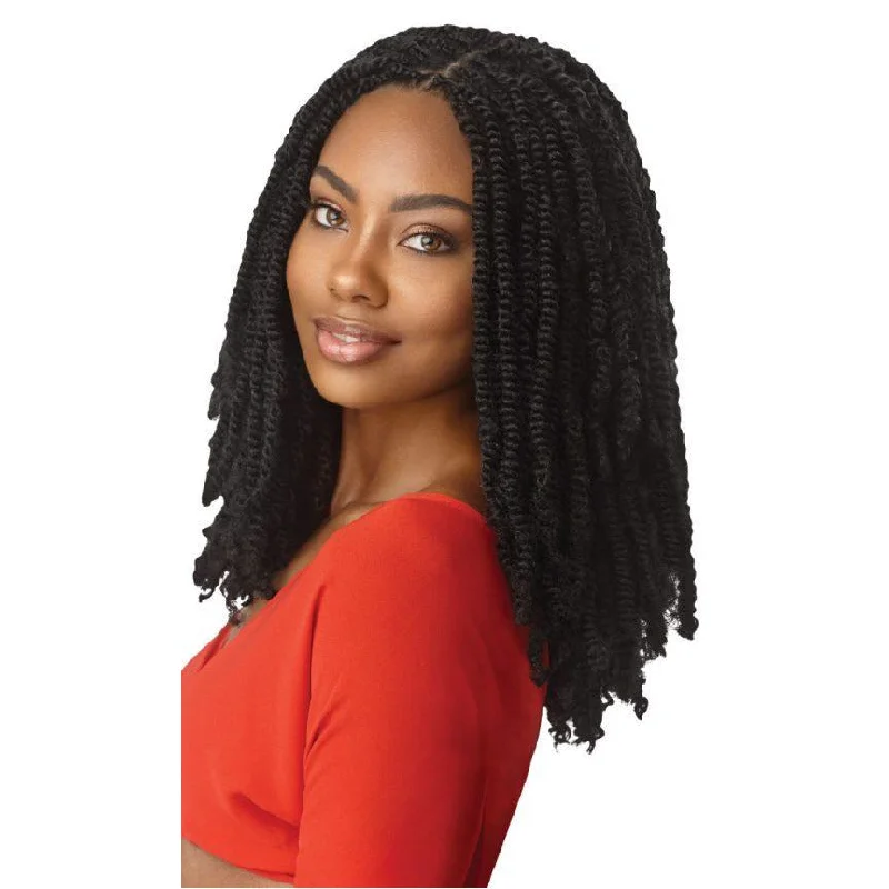 Kinky braided wigs with a tight curl pattern for authenticityOutre X-Pression Twisted Up Crochet Braid - SPRINGY AFRO TWIST 24"