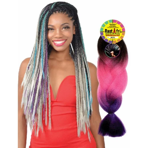 Synthetic braided wigs with a natural - looking textureHighlight Jumbo Braid by RastAfri