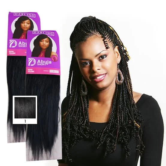 Blonde braided wigs for a trendy and sun - kissed appearanceDarling Abuja Short Braiding Hair