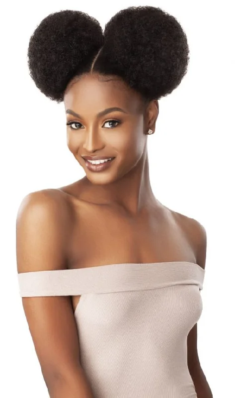 Human hair ponytails with a natural shine for a luxurious lookAfro 2 pcs Ponytail