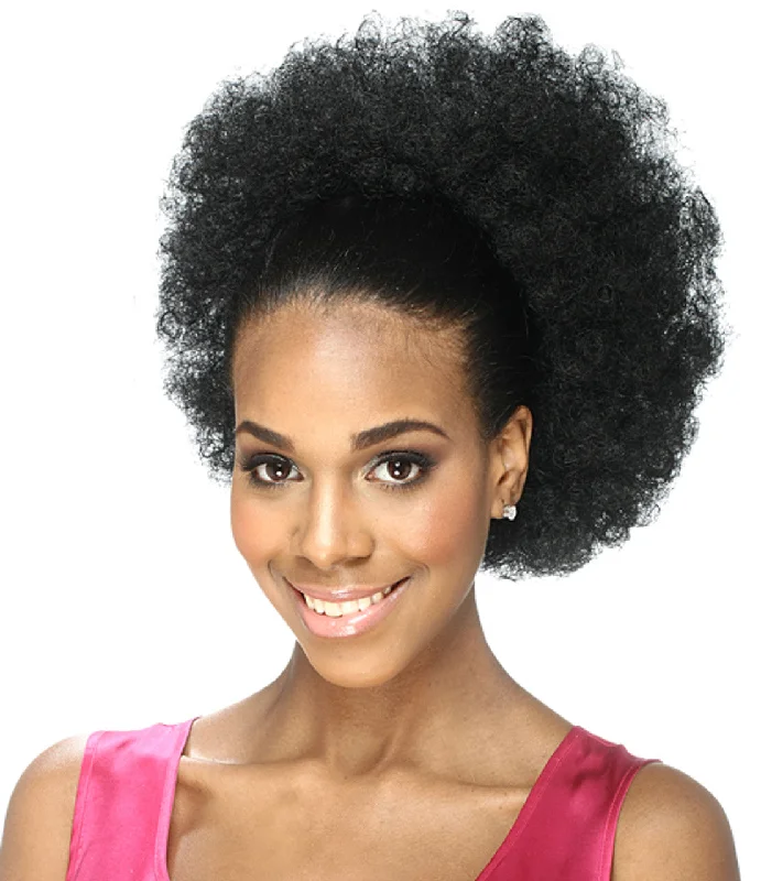 High - volume ponytails for a bold and glamorous appearanceAfro Large Ponytail