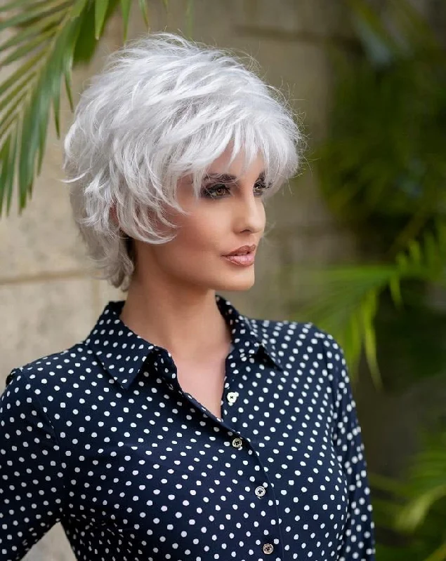 Short wig with a geometric pattern for a unique and fashion - forward designAlyssa Wig by Envy | Synthetic Hair | Petite Cap