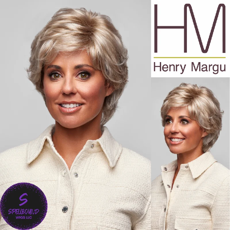 Short wig with a side - swept bang for a sophisticated and flattering styleAndie - Synthetic Wig Collection by Henry Margu