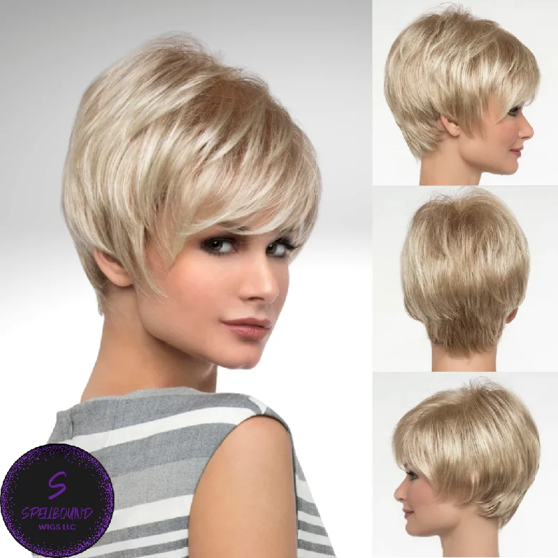 Short wig with a curly texture for a playful and youthful vibeAngel - Synthetic Wig Collection by Envy