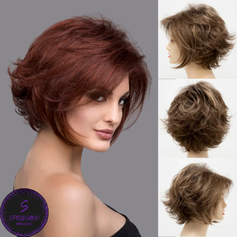 Short wig with a geometric pattern for a unique and fashion - forward designAngie - Synthetic Wig Collection by Envy