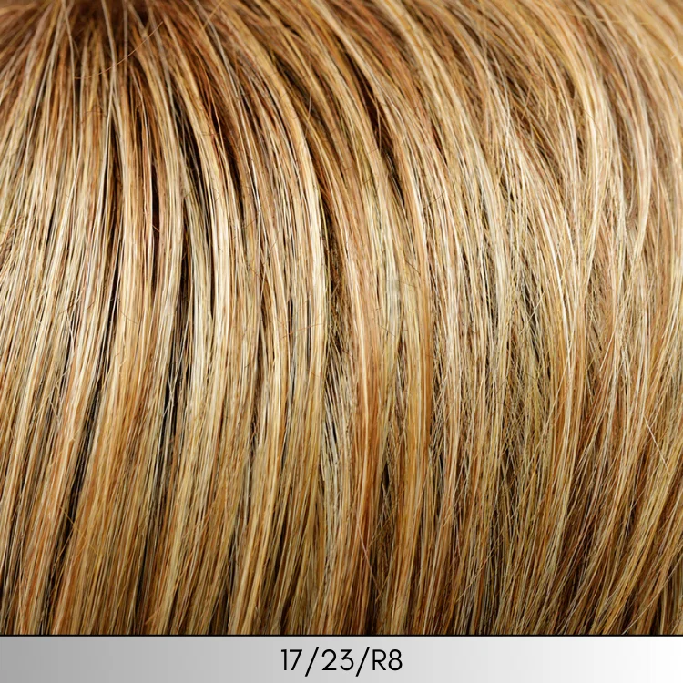 17/23/R8 - Beige Blonde Auburn Blend Rooted Medium Brown