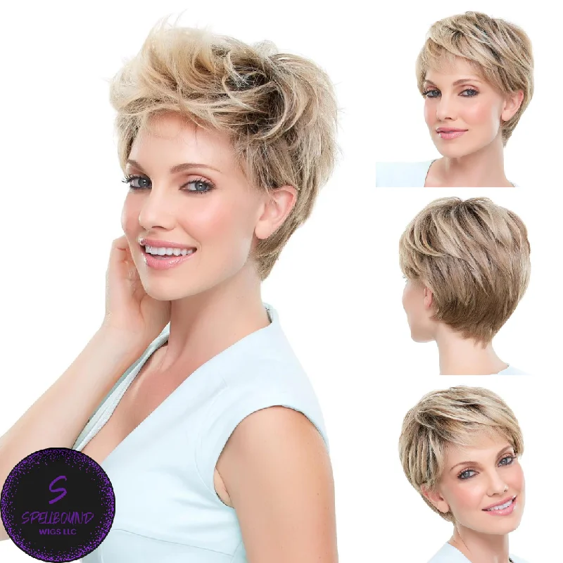 Short wig with a curly texture for a playful and youthful vibeAnne - HD Synthetic Wig Collection by Jon Renau