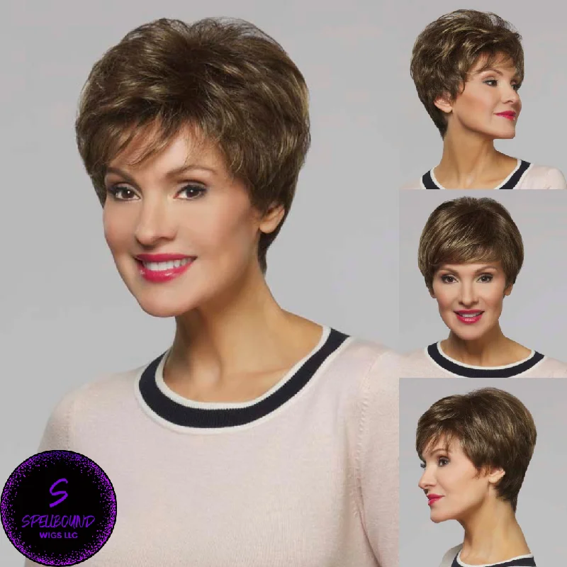 Lace - front short wig for a seamless and realistic hairlineAnnette - Synthetic Wig Collection by Henry Margu