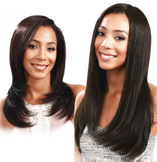 Ponytails with a natural - looking scalp for a more realistic appearanceBobbi Boss Clip In Weavelet 14"