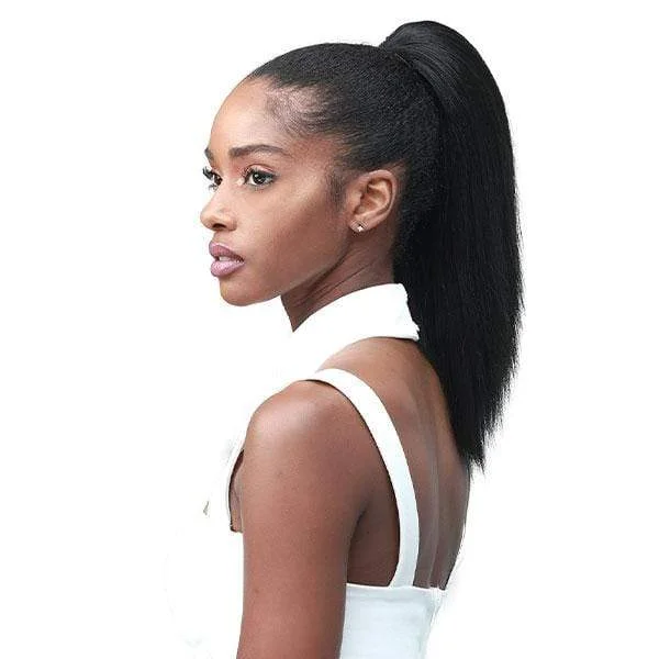 Blonde - colored ponytails for a sun - kissed and trendy lookBobbi Boss Miss Origin Tress Up Human Hair Blend Ponytail - MOD007 YAKY STRAIGHT 14"