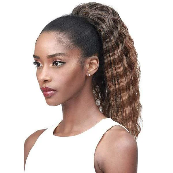 Clip - on ponytails for a quick and convenient hair changeBobbi Boss Miss Origin Tress Up Human Hair Blend Ponytail - MOD027 CRIMP CURL 14"