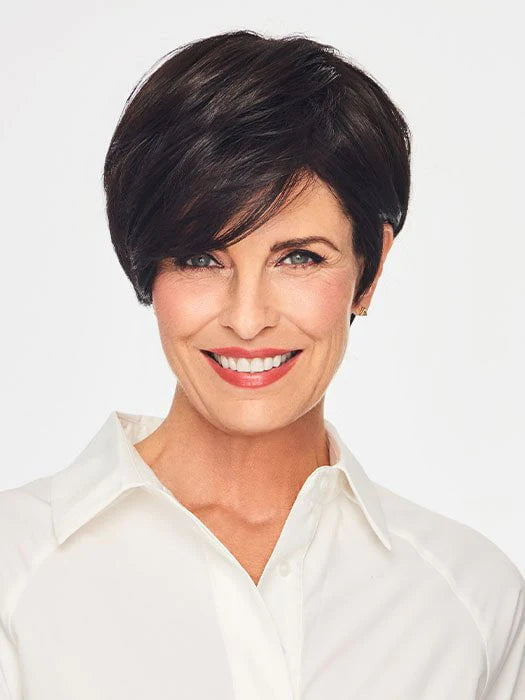 Short wig with a blunt bob cut for a modern and sleek styleNotion | Heat Friendly Synthetic Wig by Gabor