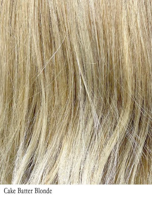 CAKE BATTER BLONDE | 16/22/613 | Unrooted version of beige linen blonde.Neutral beige color blonde mixed with medium and dark blonde, highlighted with ash blonde