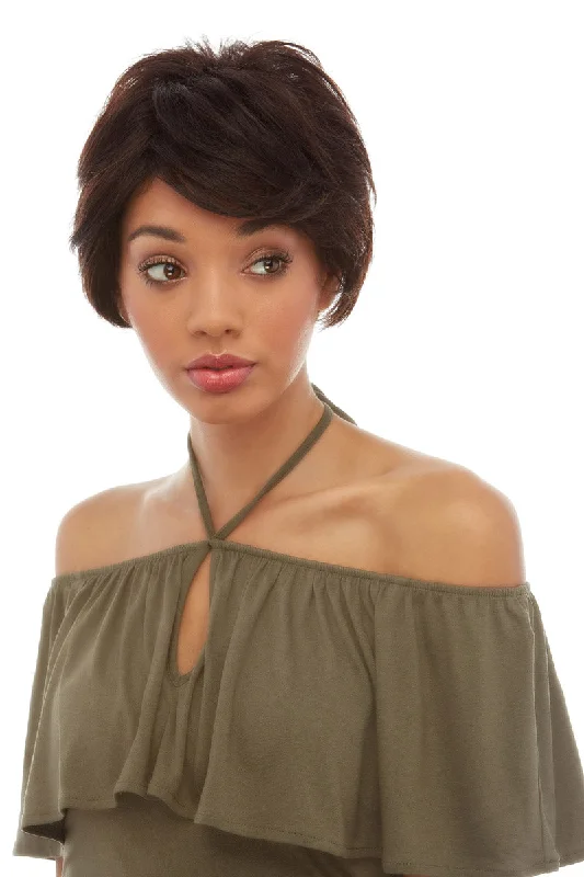 Lace - front short wig for a seamless and realistic hairlineVerdi <br>Remy Human Hair Lace Front Wig