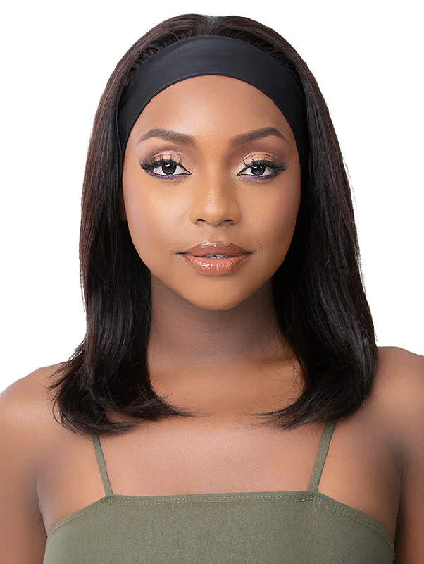 Lace - front short wig for a seamless and realistic hairlineIts a Wig Human Hair Wig - HEADBAND 5