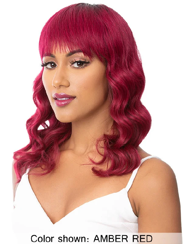 Short wig with a wavy texture for a beachy and relaxed lookIt's a Wig Human Hair Wig - JEAN