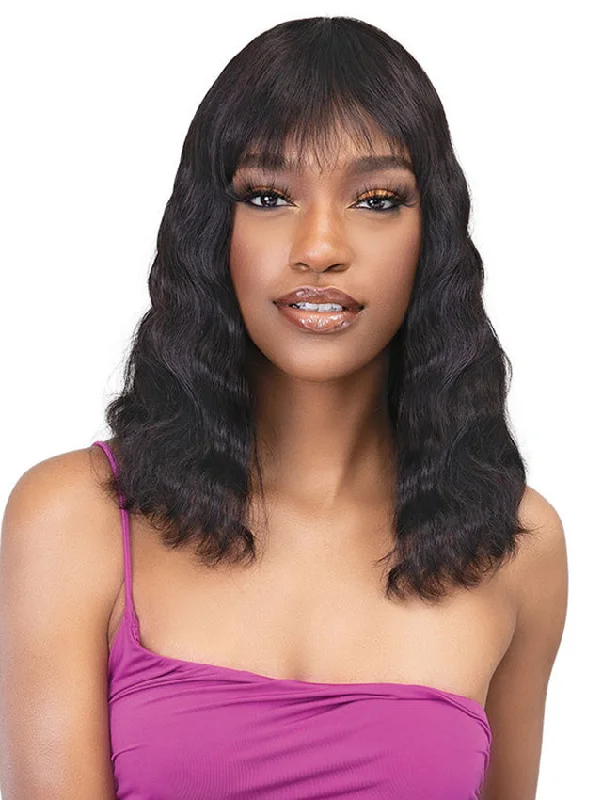 Short wig with a geometric pattern for a unique and fashion - forward designJanet Collection Brazilian 100% Natural Virgin Remy Human Hair FREYA Wig