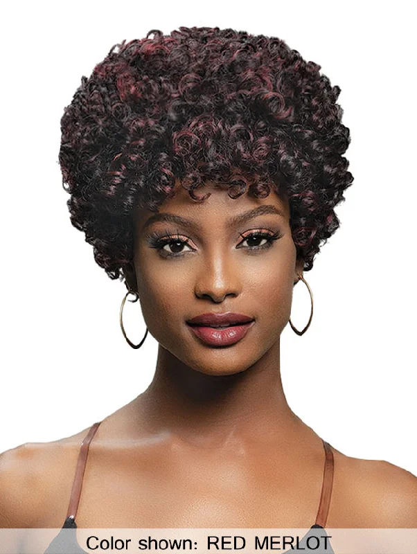 Short wig with a wavy texture for a beachy and relaxed lookJanet Collection MyBelle Premium Synthetic Wig - SADIE