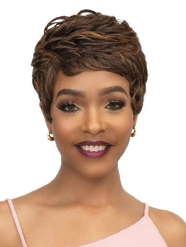 Short wig with a pixie cut for a bold and edgy lookJanet Collection MyBelle Premium Synthetic Wig - SIENA