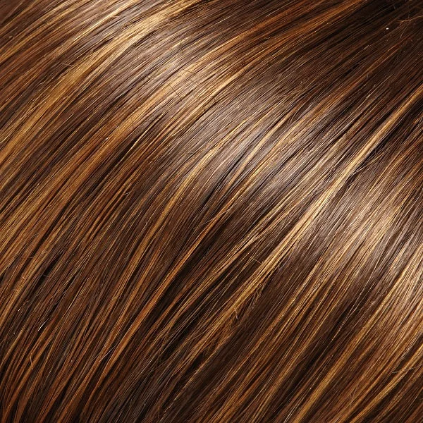 6F27 | Caramel Ribbon | Brown w/lt Red-Gold Blonde Highlights& Tips