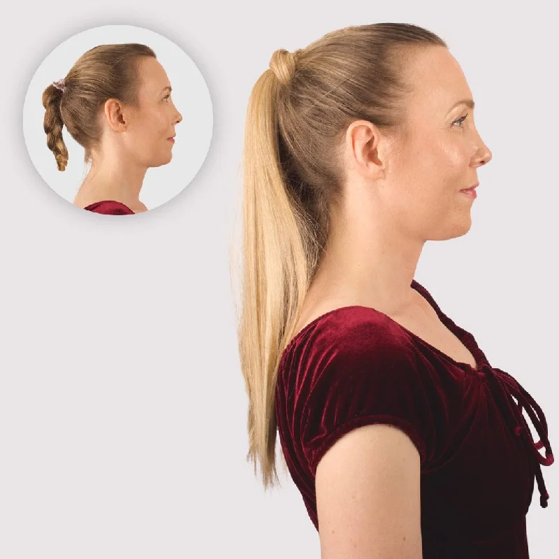 Ombre ponytails with a seamless color transition for a unique styleJuvaBun Straight Magic Ponytail