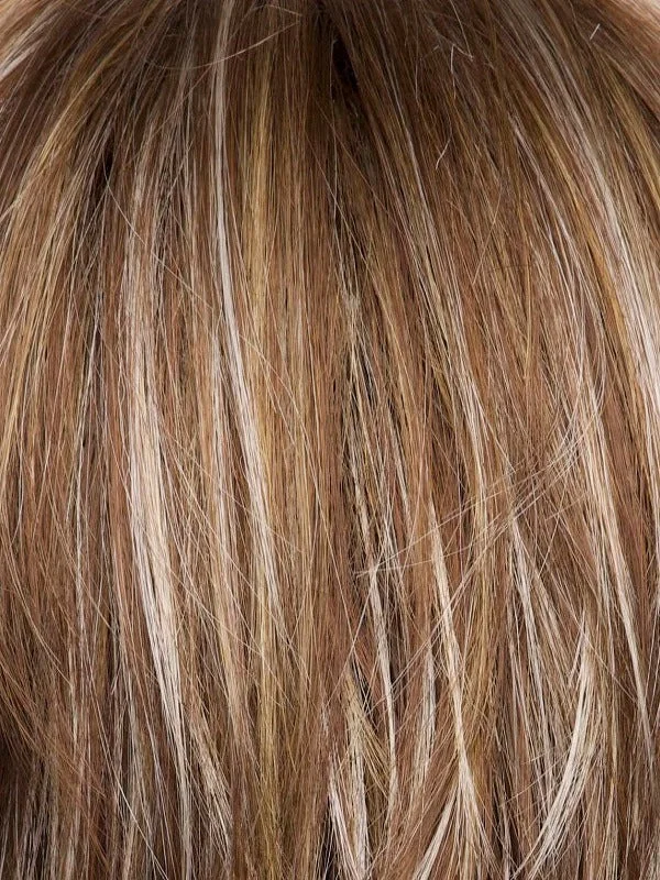 Icy Oak SR | Warm medium brown base with golden blonde + white gold highlights, soft shadowed root effect