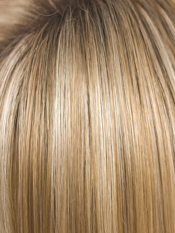 Creamy Toffee R | Rooted Dark with Light Platinum Blonde and Light Honey Blonde 50/50 blend