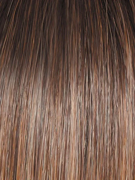 GF12-22SS CAPPUCCINO | Light Golden Brown Evenly Blended with Cool Platinum Blonde Highlights with Dark Roots