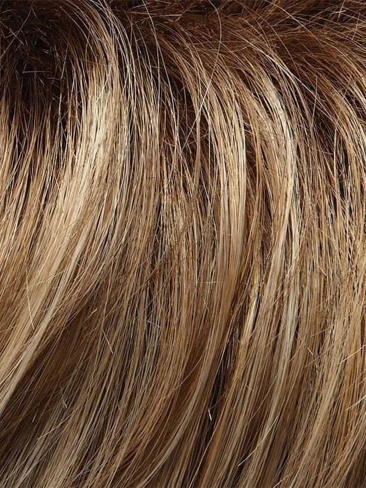 12FS8 | Light Gold Brown, Light Natural Gold Blonde and Pale Natural Gold-Blonde Blend, Shaded with Medium Brown