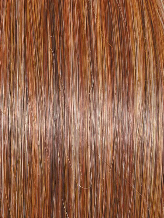 GF29-25 GOLDEN RUSSET | Ginger Blonde Evenly Blended with Medium Golden Blonde