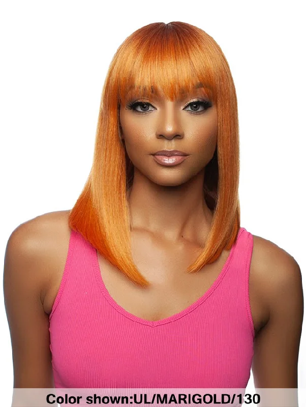 Short wig with a geometric pattern for a unique and fashion - forward designMane Concept Brown Sugar Full Wig - BS1302 RIHANNA BOB 02