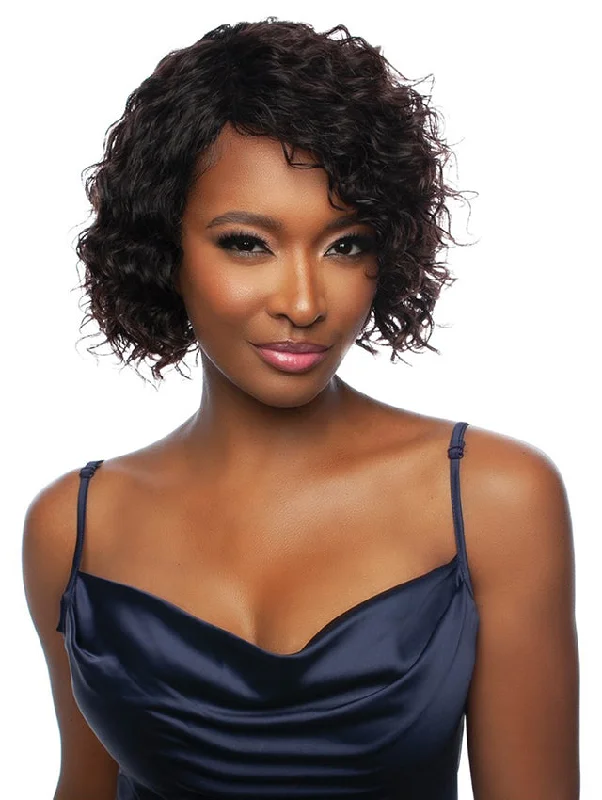 Monofilament - cap short wig for a breathable and natural - looking scalpMane Concept Trill 11A 100% Unprocessed Human Hair Full Wig - TR1181 PERM CURL 10"