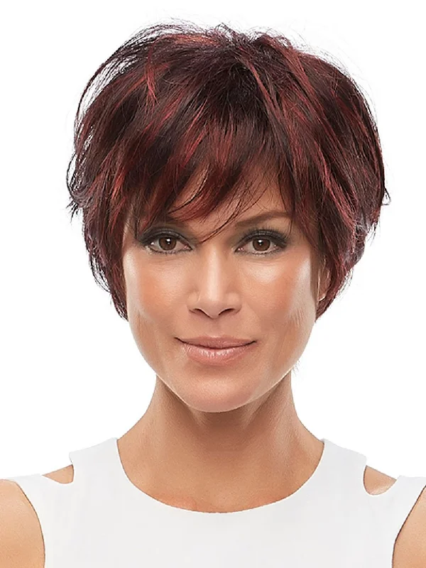 Layered short wig to add volume and dimensionMariska | Synthetic Lace Front (Hand-Tied) Wig by Jon Renau