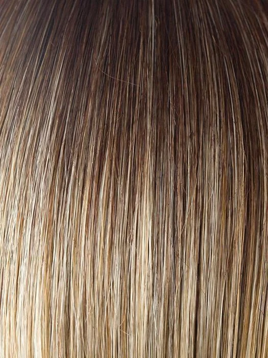 CREAMY-TOFFEE-LR | Longer Rooted Dark with Light Platinum Blonde and Light Honey Blonde