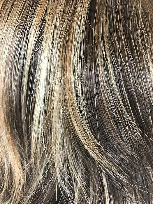 CHOC FROST R | Rooted Dark with a Dark Brown Base with Honey Blonde and Platinum highlights