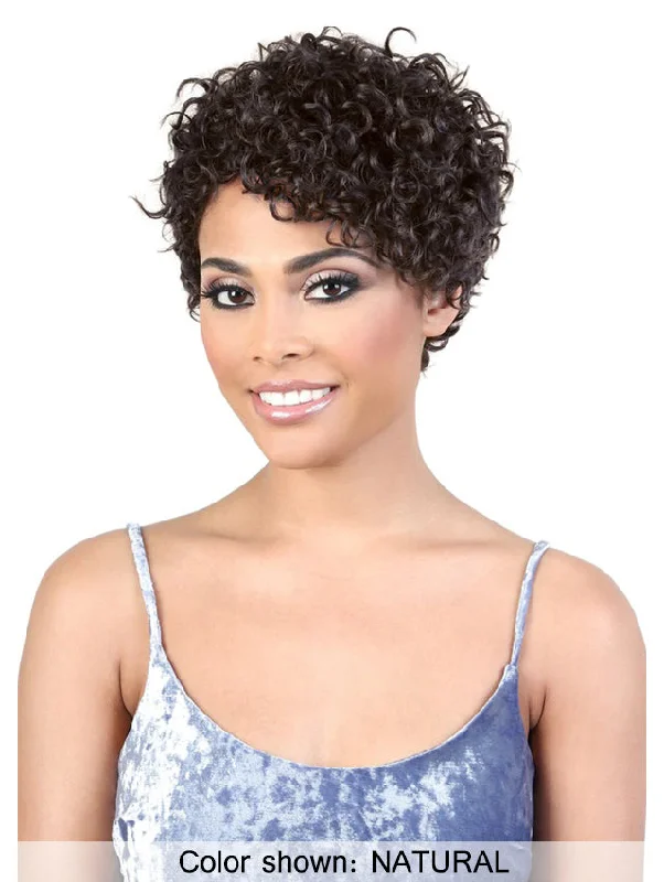 Adjustable - cap short wig for a customized and comfortable fitMotown Tress Persian Virgin Remy Human Hair Wig - HPR.ZUZU