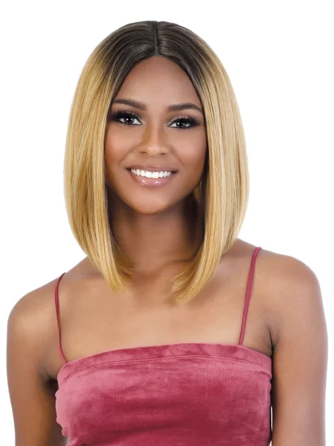 Short wig made from high - quality human hair for a luxurious feelMotown Tress Salon Touch Lace V-Part Wig - VPL.ST12