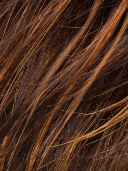 HAZELNUT ROOTED | Medium Brown base with Medium Reddish Brown and Copper Red highlights and Dark Roots