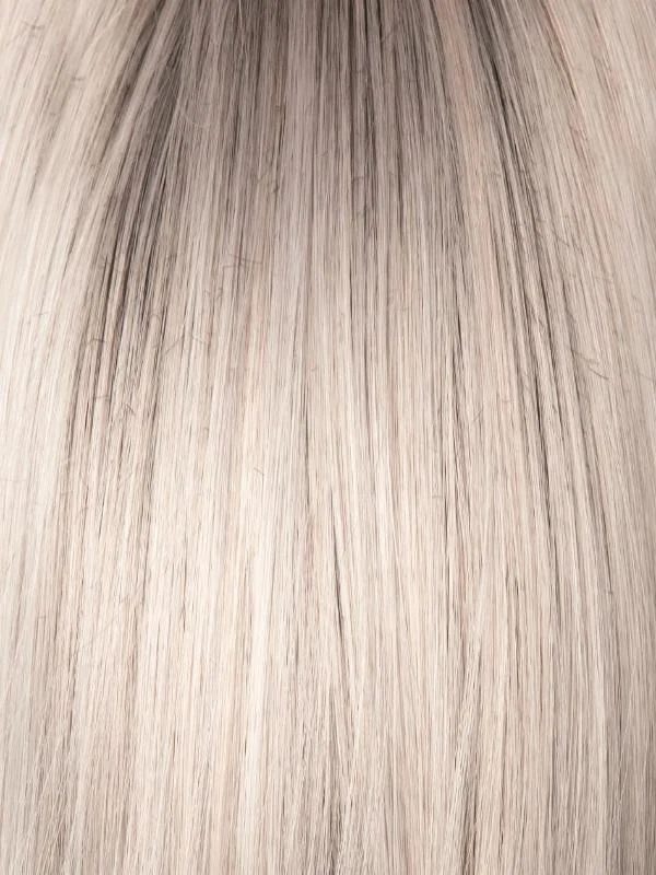 Moonstone | Dark ashy brown root with a blend of gray and light ashy blond highlights