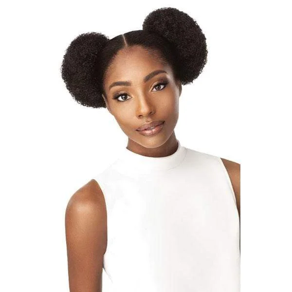 Clip - on ponytails for a quick and convenient hair changeOutre Quick Synthetic Pony - AFRO PUFF DUO SMALL