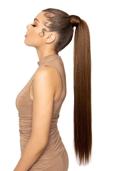 Ombre ponytails with a seamless color transition for a unique stylePonytail 009