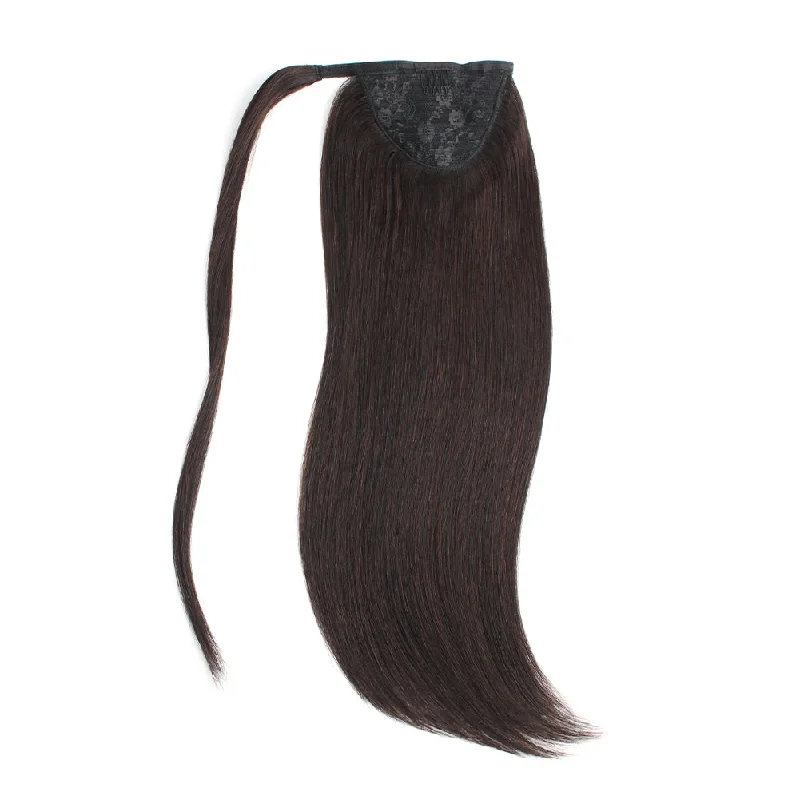 Ponytails made from recycled materials for an eco - friendly optionPonytail Extensions 2# Dark Brown