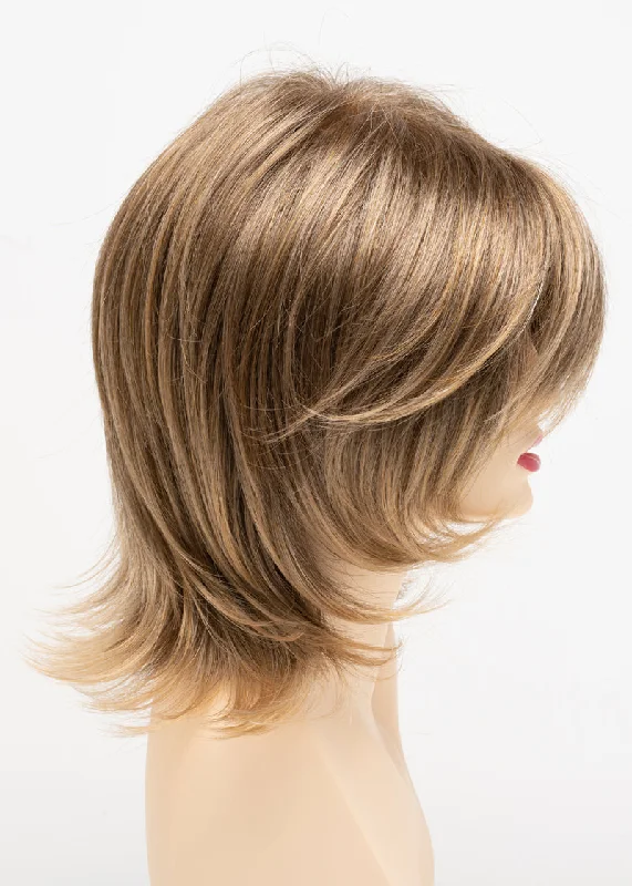 Frosted | A light brown at the roots with wheat blonde tips for that summer blonde look