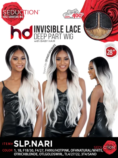 Short wig with a pixie cut for a bold and edgy lookSeduction Rose Signature HD Lace Deep Part Wig - SLP.NARI