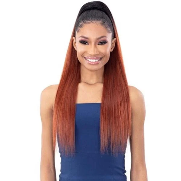 Low - profile ponytails for a sophisticated and understated styleShake-N-Go Organique Mastermix Synthetic Pony Pro Ponytail - YAKY STRAIGHT 28"