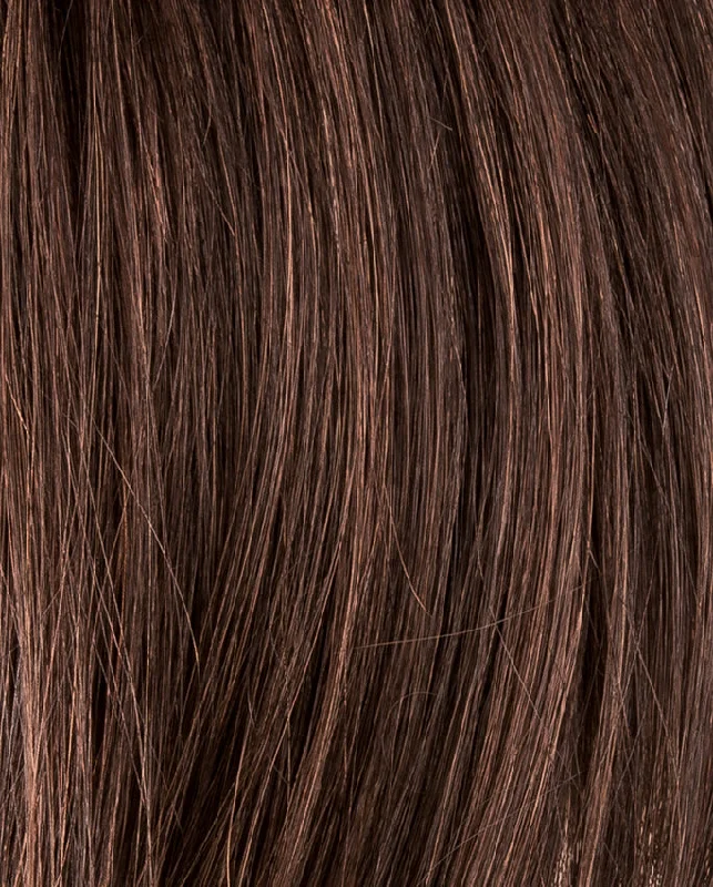 Dark Chocolate Rooted | Dark Espresso brown mixed with dark auburn and darkest Brown