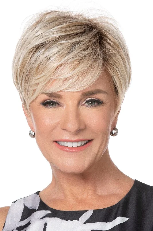 Short wig with a wavy texture for a beachy and relaxed lookToni Brattin Wigs - Popular Pixie Plus HF (#326)